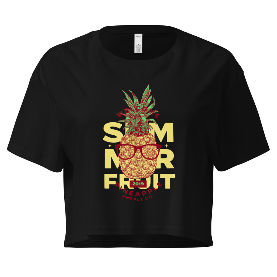 Cool Pineapple - Tropical Fruit Women's Crop Top