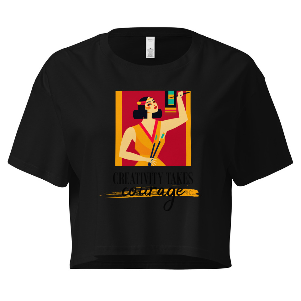 Creativity Takes Courage Women's Crop Top