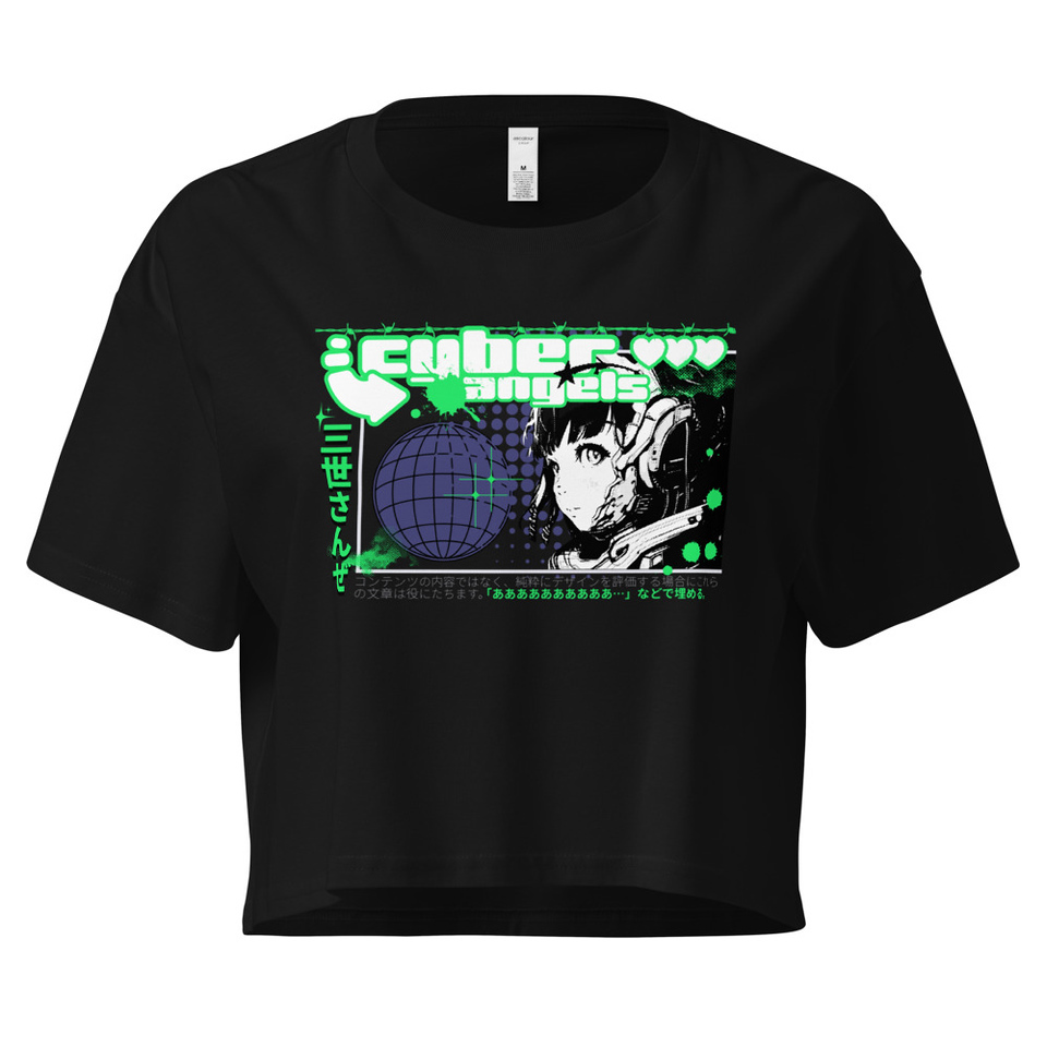 Cyber Angels - Y2k Girl Anime Women's Crop Top