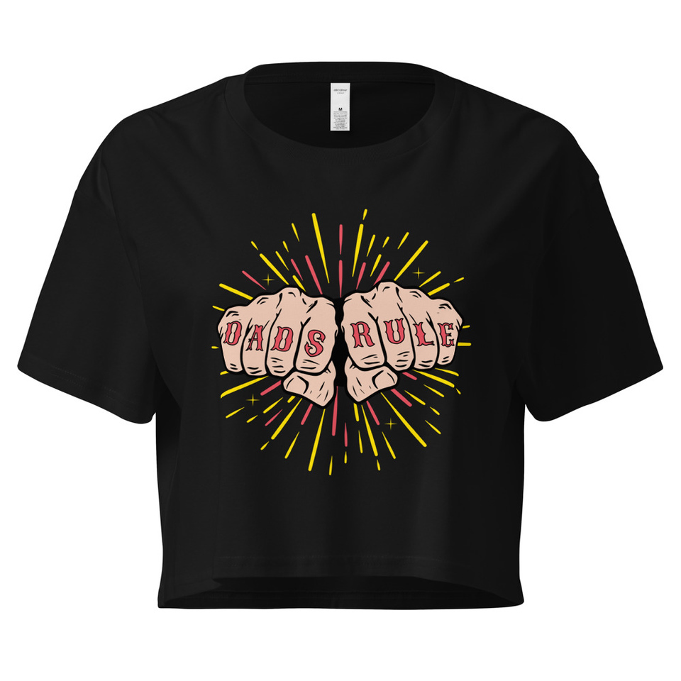 Dads Rule Women's Crop Top