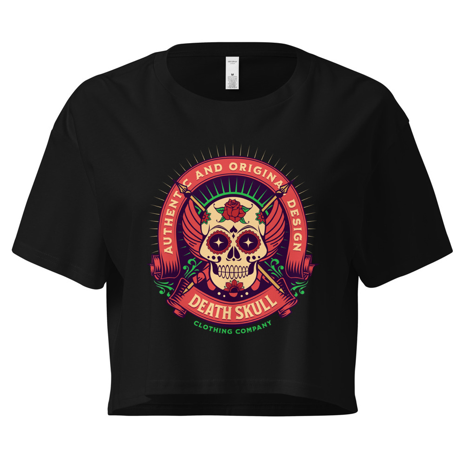 Death Skull - Badge  Women's Crop Top