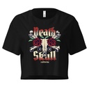 Death Skull - Flower Women's Crop Top