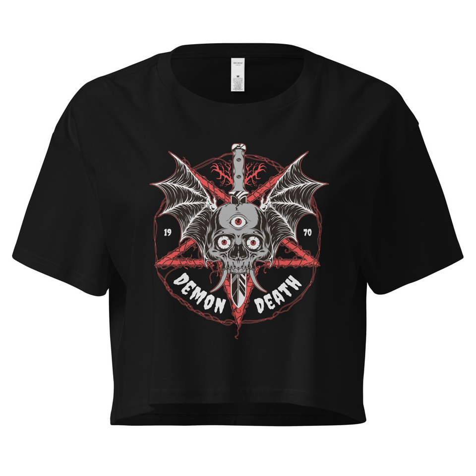 DEMON DEATH Women's Crop Top
