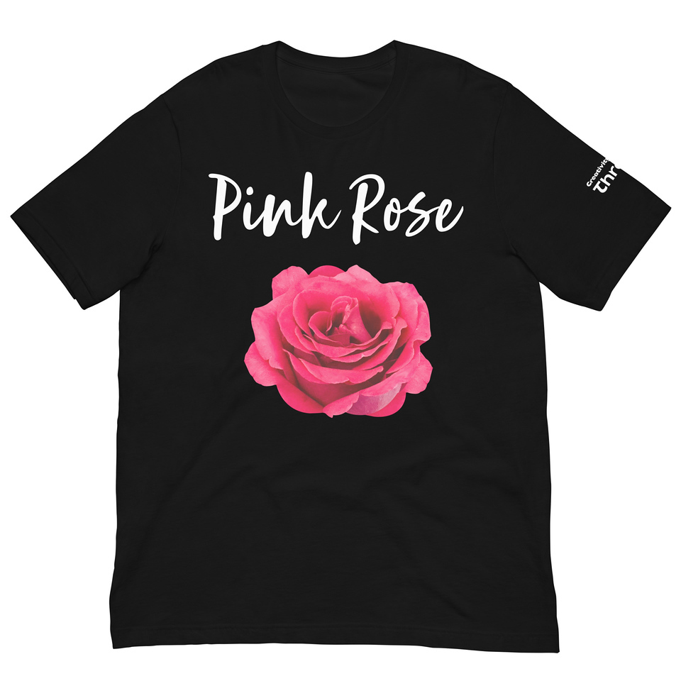 KNITTD Pink Rose Unisex T-Shirt