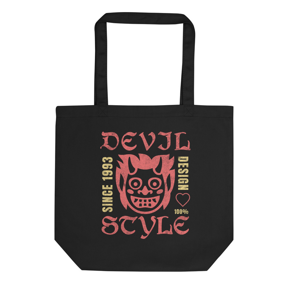 Devil Style - Streetwear Hoodie Eco Tote Bag