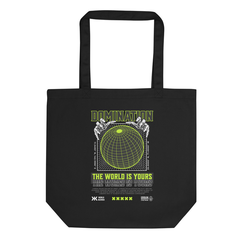 Domination - Neon New World Streetwear Eco Tote Bag