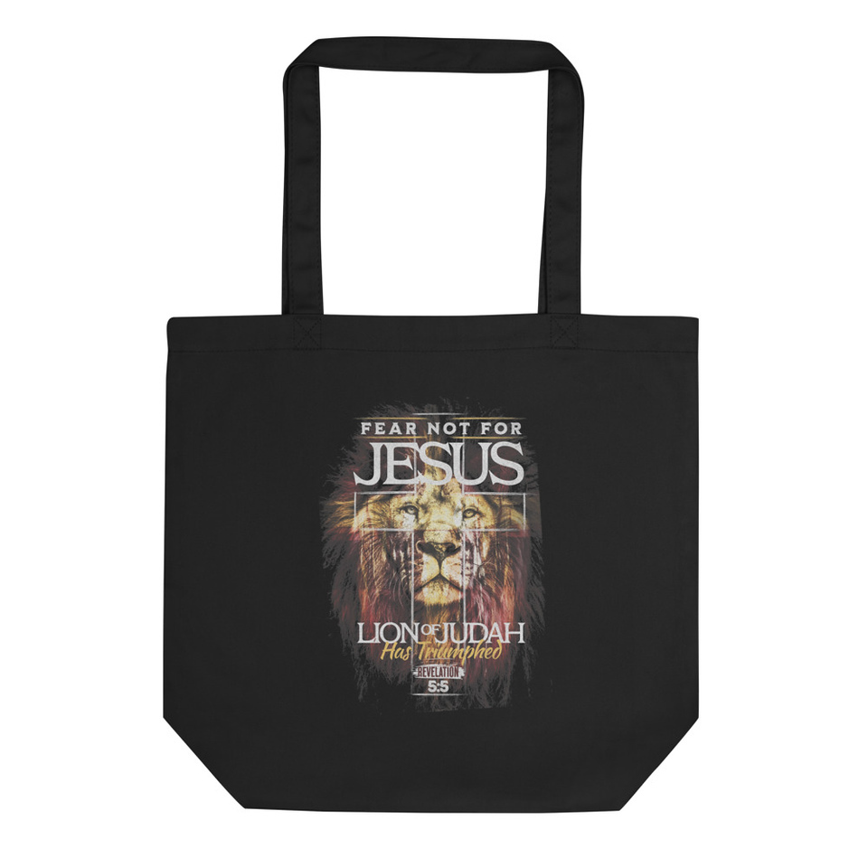 Fear not for Jesus - Lion of Judah Eco Tote Bag