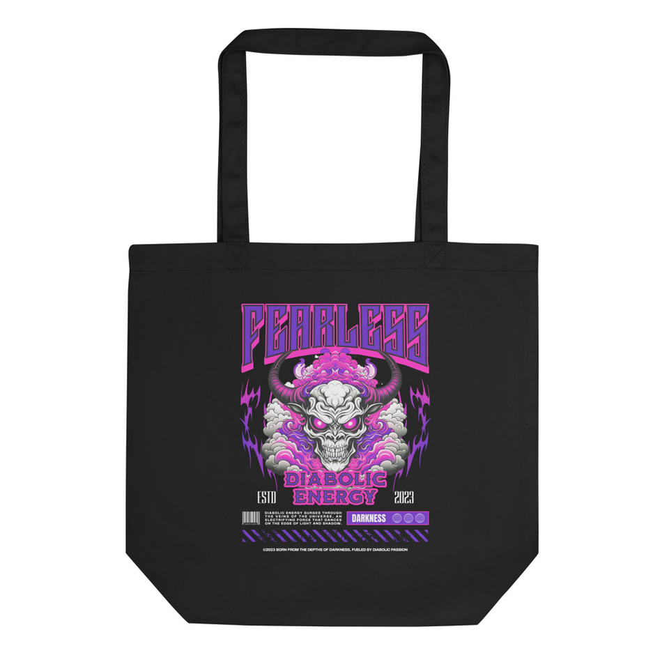 Fearless Diabolic Energy Streetwear Eco Tote Bag