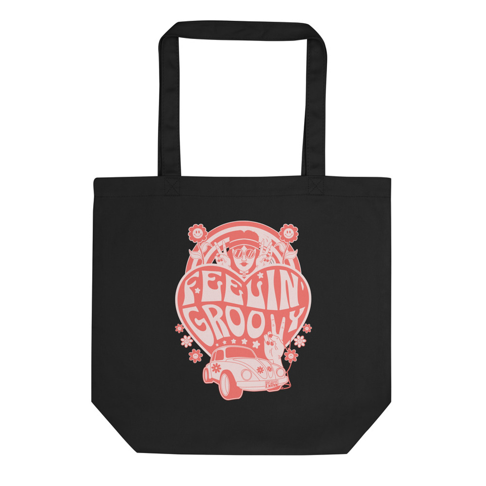 Feelin' Groovy - Psychedelic Hippie Eco Tote Bag