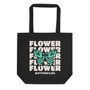 Flower Butterflies - Tropical Nature Eco Tote Bag
