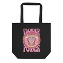 Flower Power - Hippie Girl Eco Tote Bag