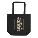 Footprint - Typographic Lettering Eco Tote Bag