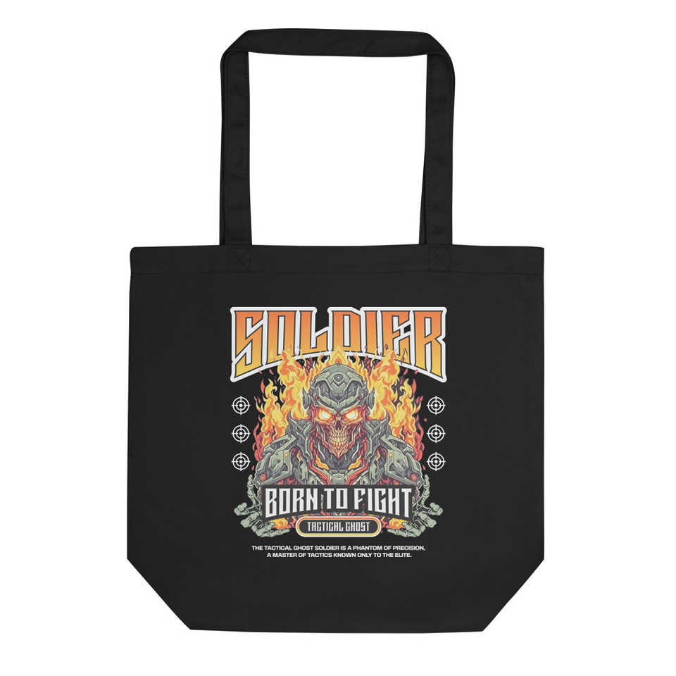 Futuristic Soldier Eco Tote Bag