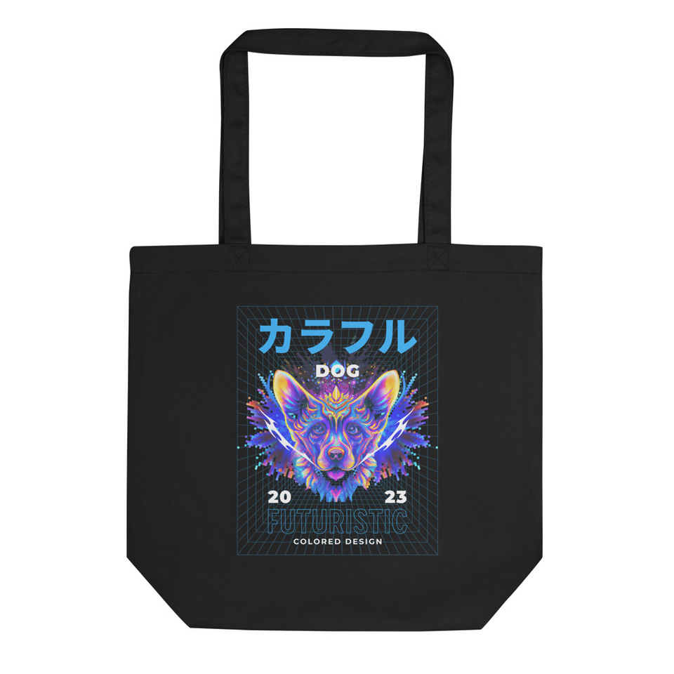 Futuristic Dog - AI Eco Tote Bag
