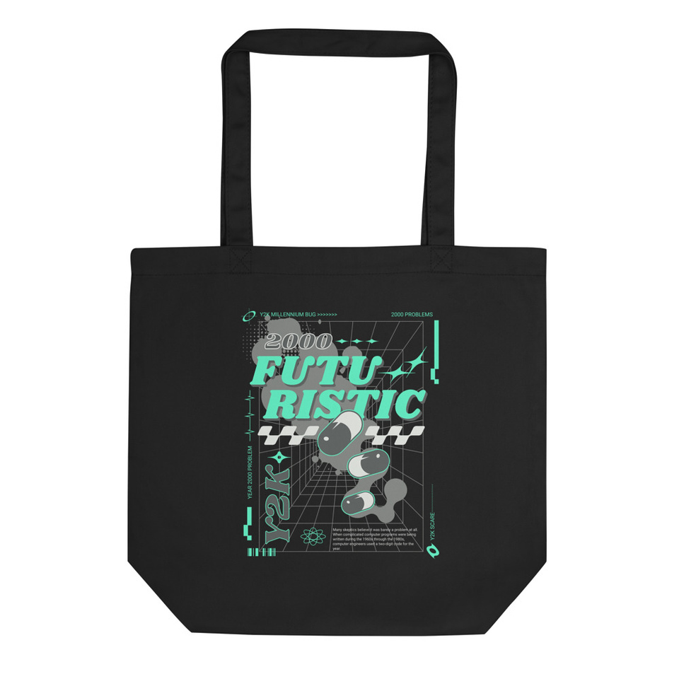 Futuristic Y2K - Streetwear Eco Tote Bag