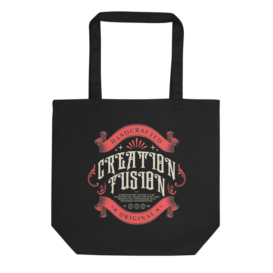 Handcrafted Creation Fusion Vintage Eco Tote Bag
