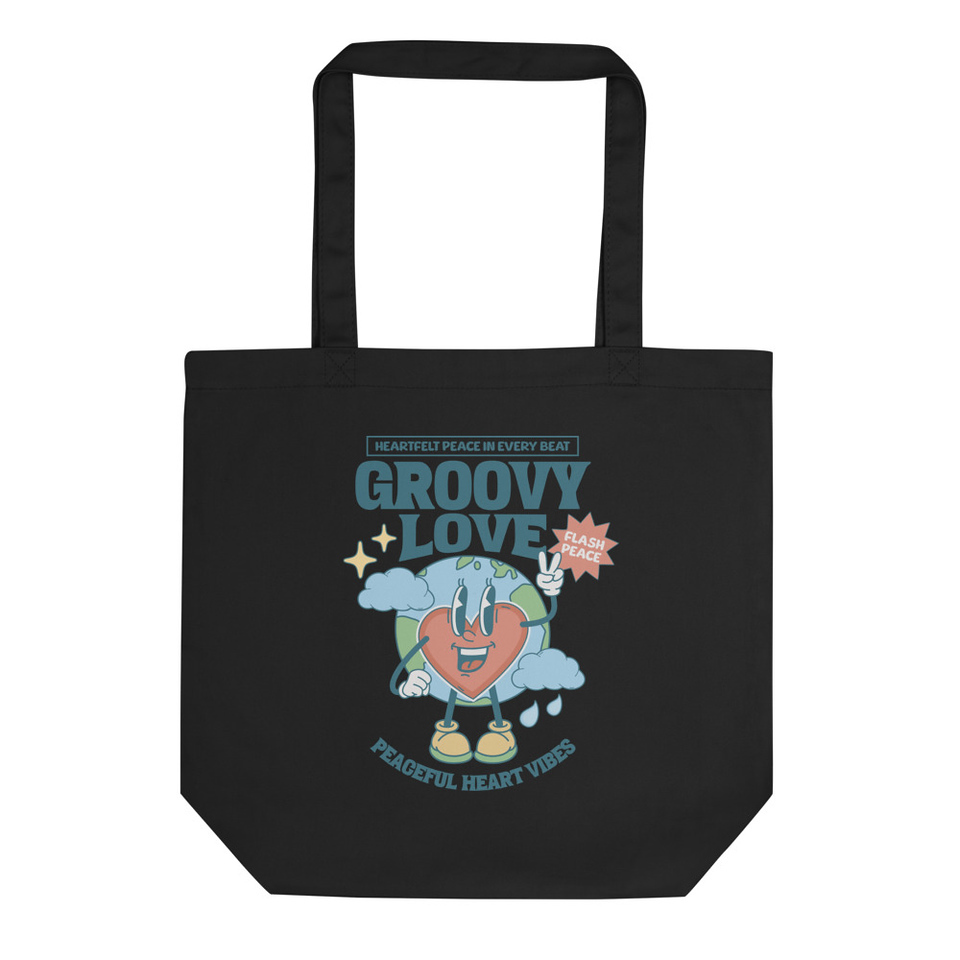 Groovy Love Eco Tote Bag