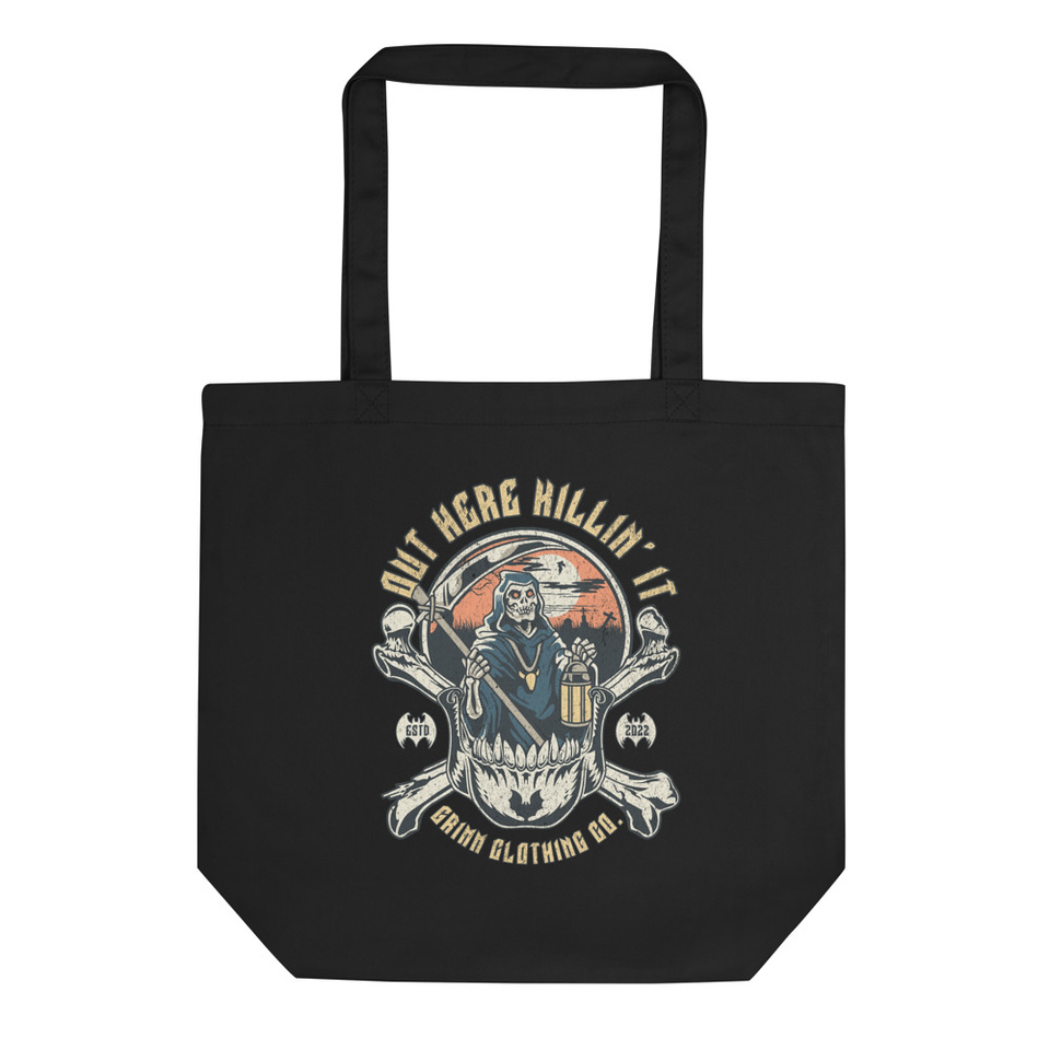 Grim Reaper - Scary Skull Eco Tote Bag