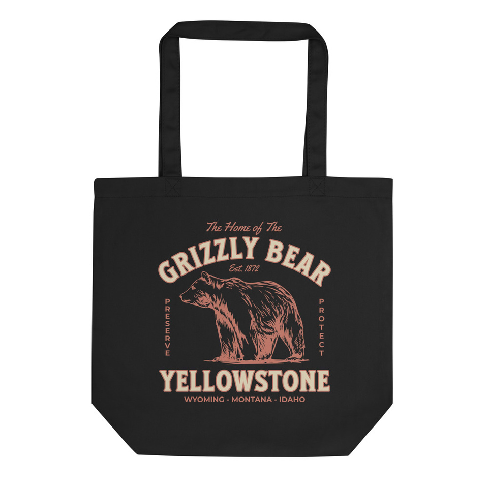 Grizzly Bear Yellowstone - Wildlife National Park Eco Tote Bag