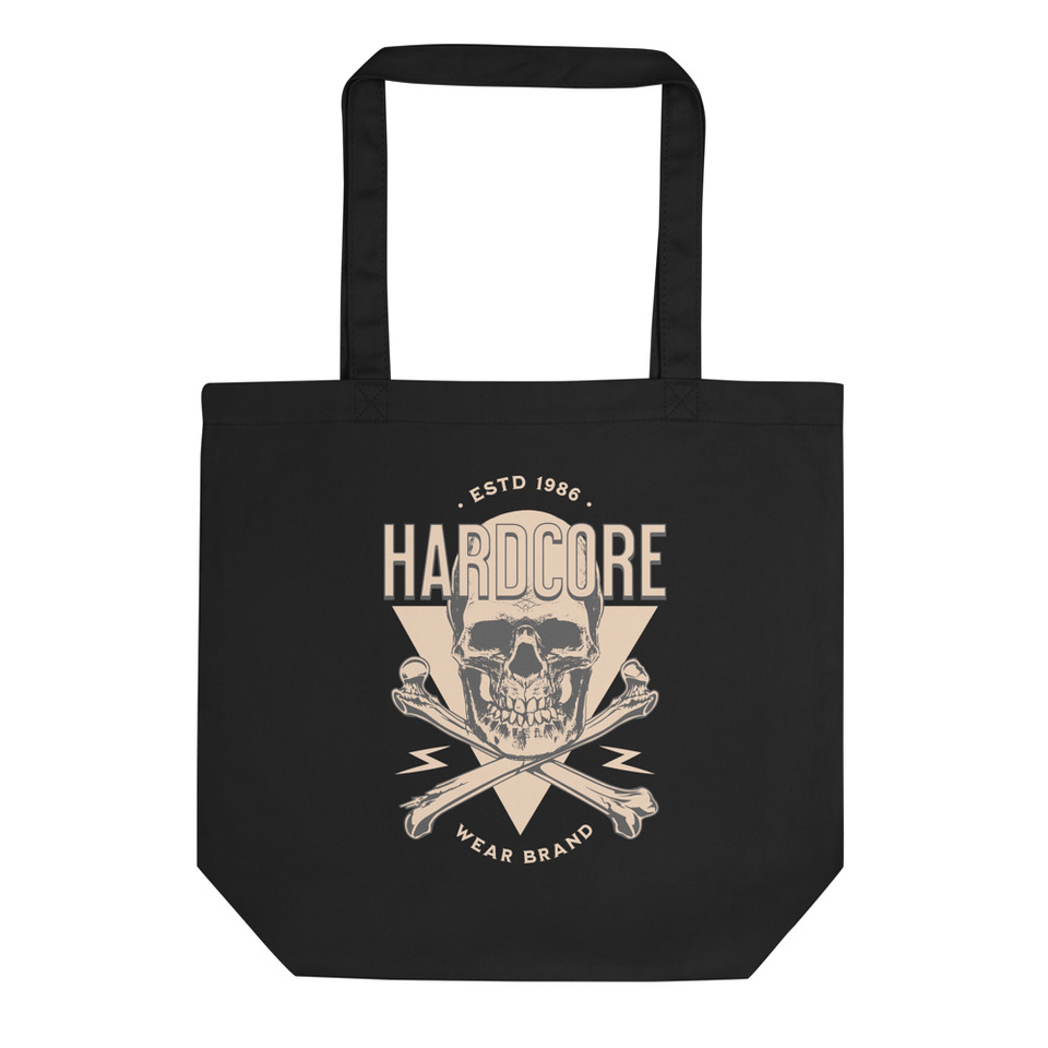 Hardcore Rock - Skull  Eco Tote Bag