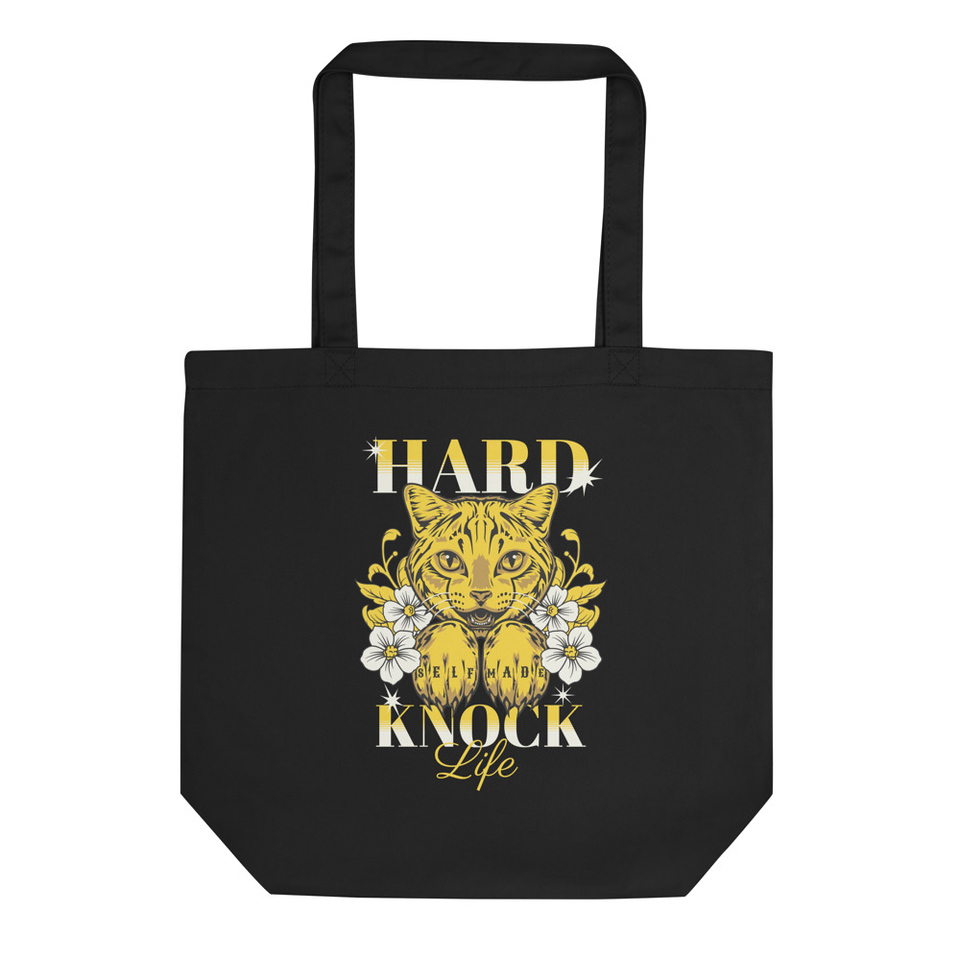 Hard Knock Life - Cute Golden Cat Eco Tote Bag