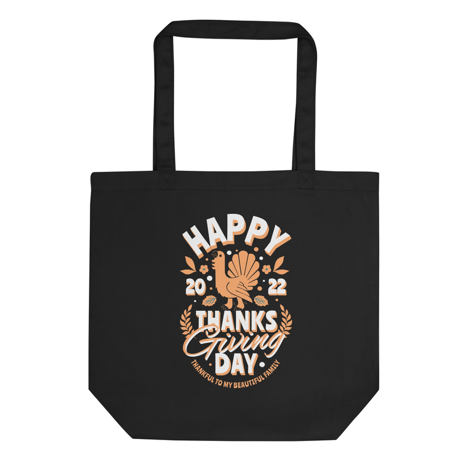 Happy Thanksgiving Day - Turkey Eco Tote Bag
