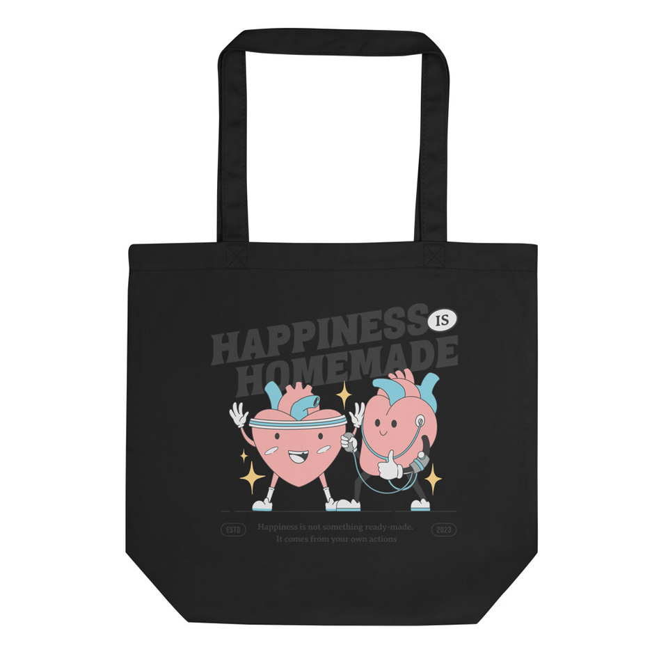 Happiness is Homemade Eco Tote Bag