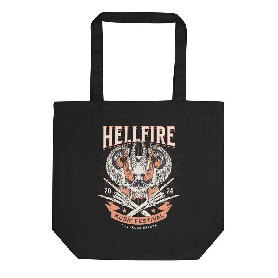 Hellfire Music Festival - Skull Eco Tote Bag