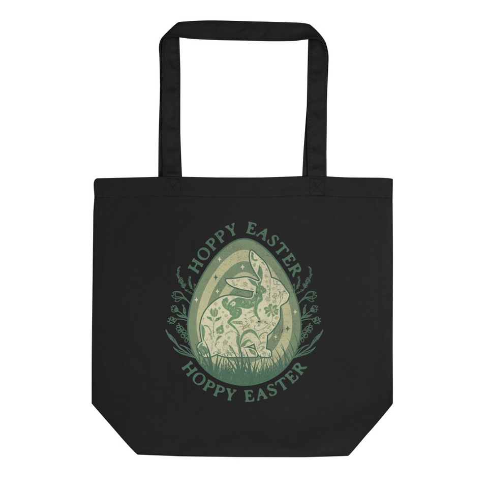 Hoppy Easter Bunny Eco Tote Bag