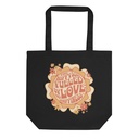 Hippy Soul - Retro Flower Eco Tote Bag