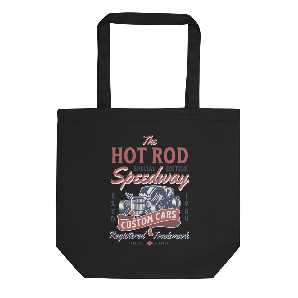 Hot Rod Speedway - Custom Cars Eco Tote Bag