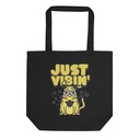 Just Vibin' - Comic Dog Eco Tote Bag