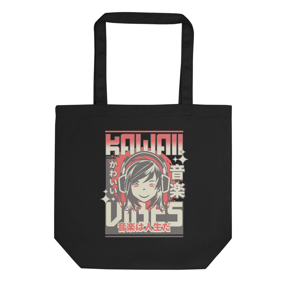 Kawaii Vibes Eco Tote Bag