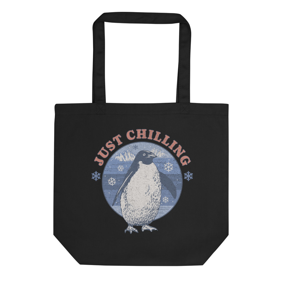 Just Chilling - Penguin Eco Tote Bag