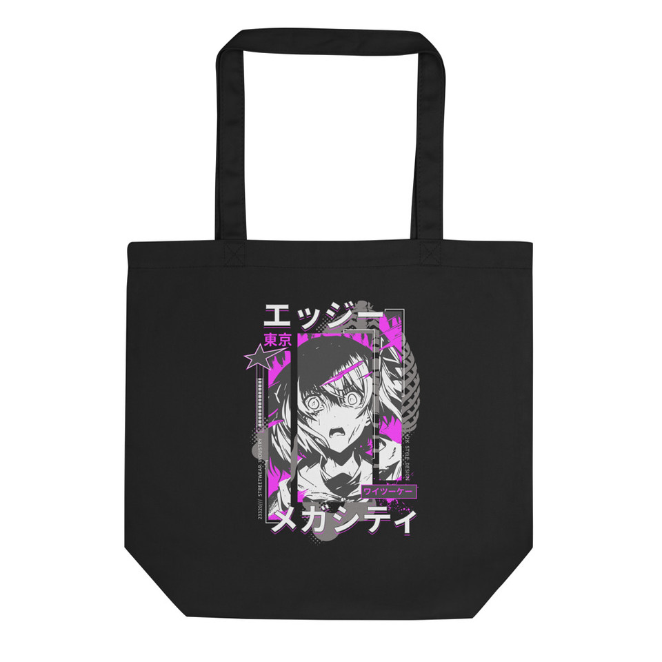 Japanese Anime - School Girl Manga Eco Tote Bag
