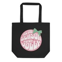 Jolly Season Warped Text Eco Tote Bag