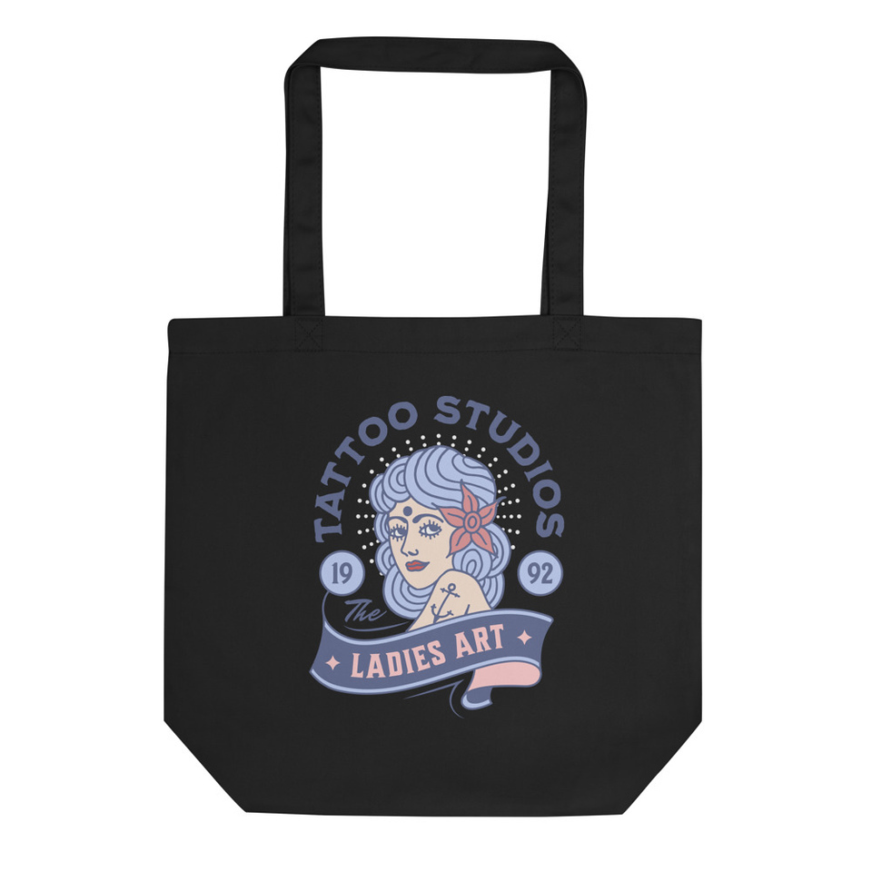Ladies Art Tattoo Studio - Retro Eco Tote Bag