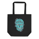 Life and Death - Silhouette Typography Eco Tote Bag