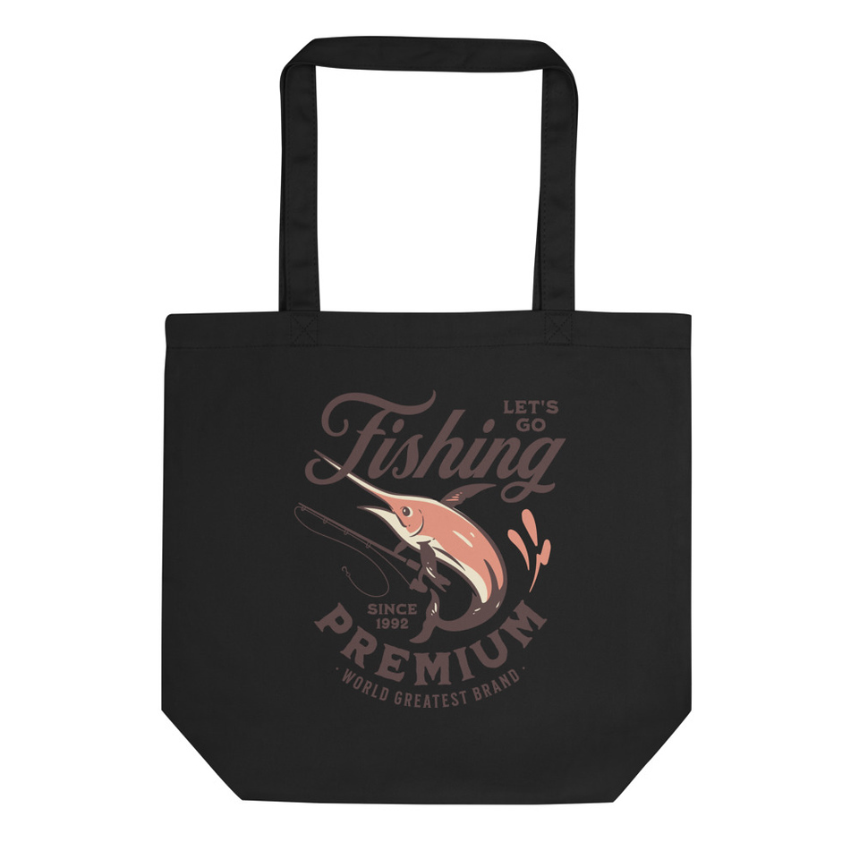 Let's Go Fishing - Outdoor Eco Tote Bag