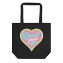 Love Your Life - Colorful Heart Eco Tote Bag