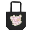 Love Of My Life - Colorful Valentines Eco Tote Bag