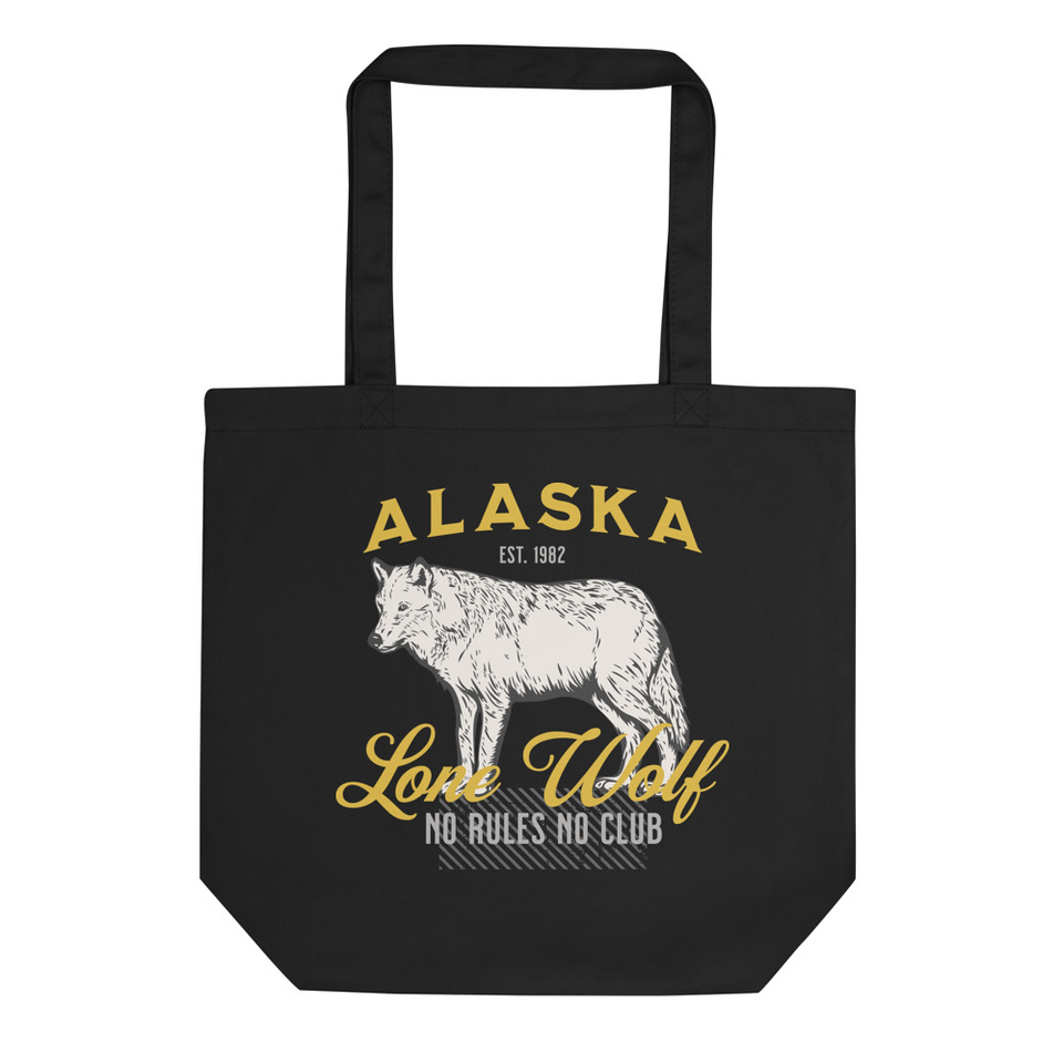 Lone Wolf from Alaska Eco Tote Bag
