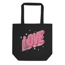 Love Lettering - Typography Valentines Day Eco Tote Bag