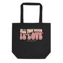 Love and Coffee - Cute Typography Eco Tote Bag