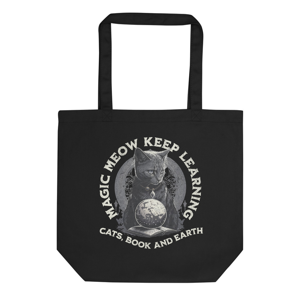 Magic Meow Keep Learning Eco Tote Bag