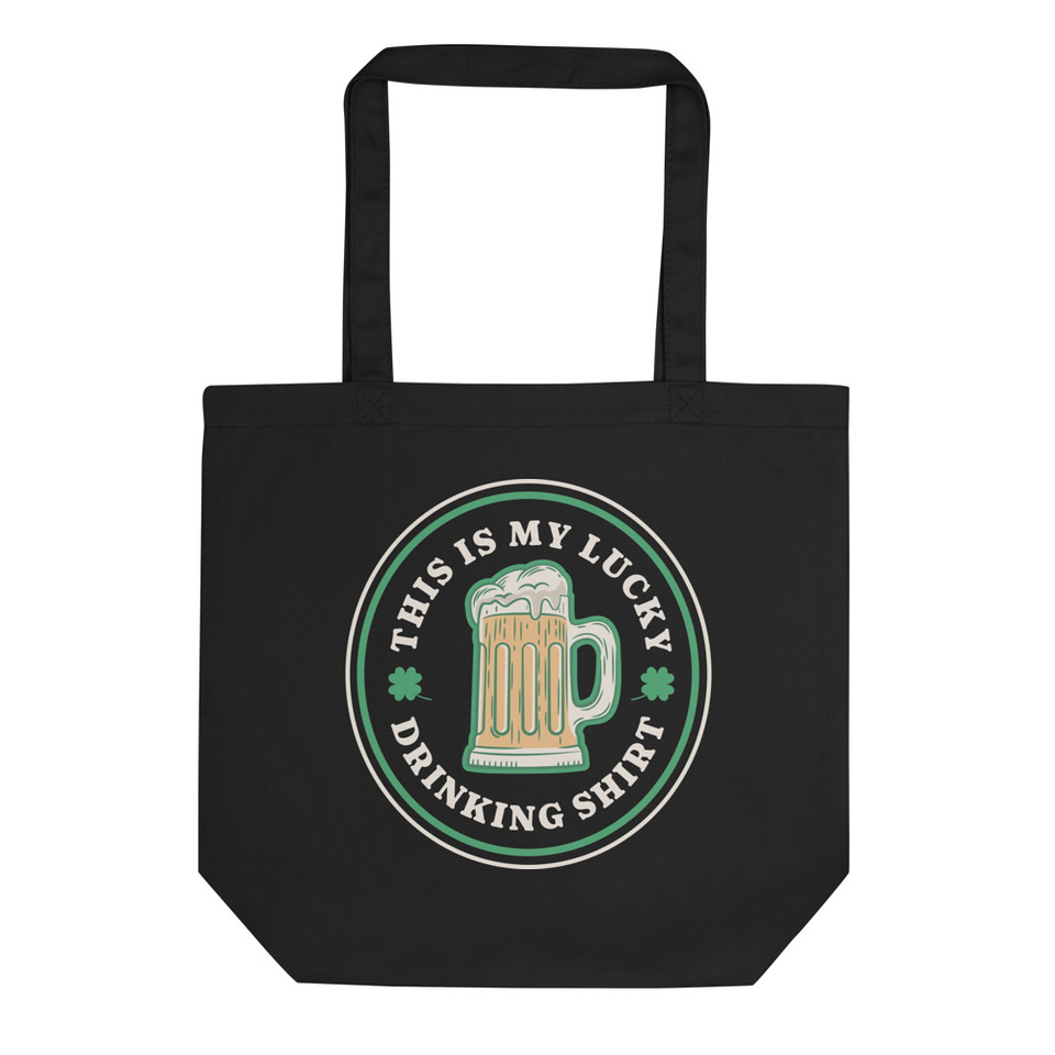 Lucky Drinking Shirt - Beer Mug Eco Tote Bag