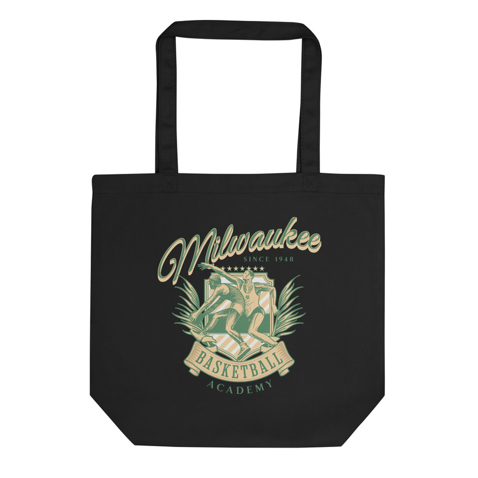 Milwaukee Basketball Academy - Retro Sports Eco Tote Bag