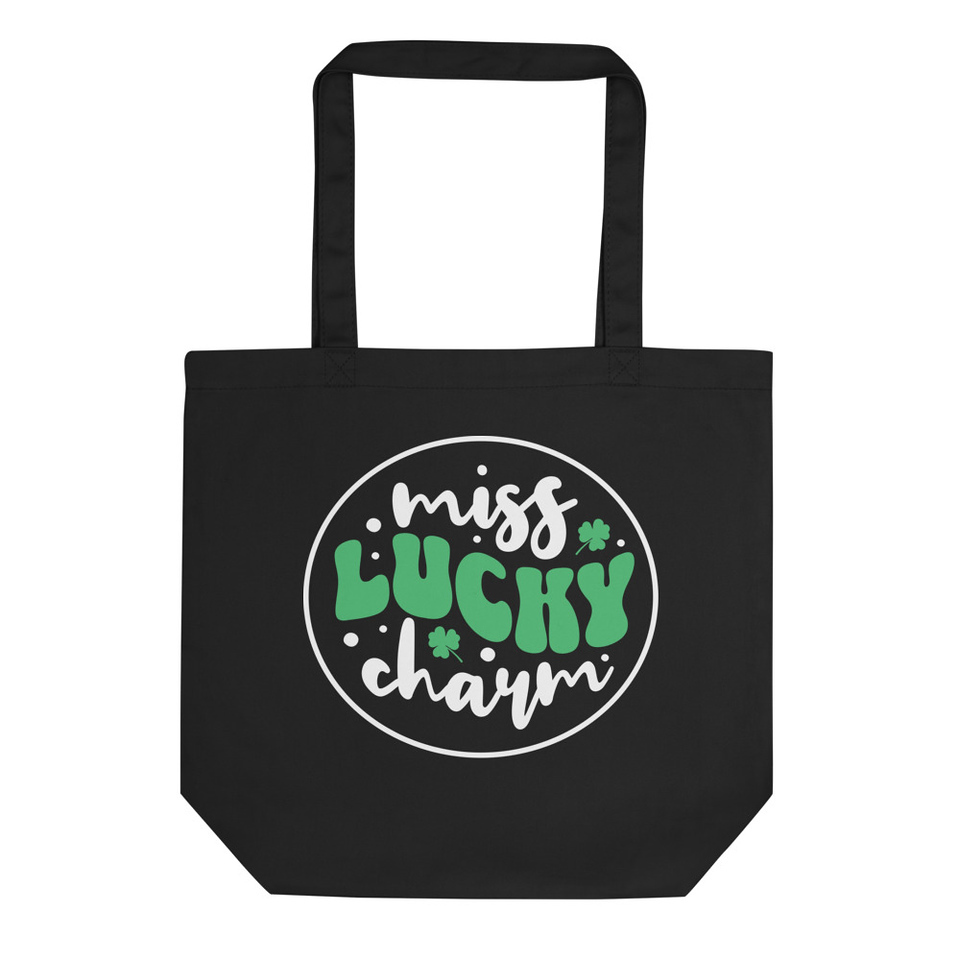 Miss Lucky Charm - Holiday Badge Eco Tote Bag