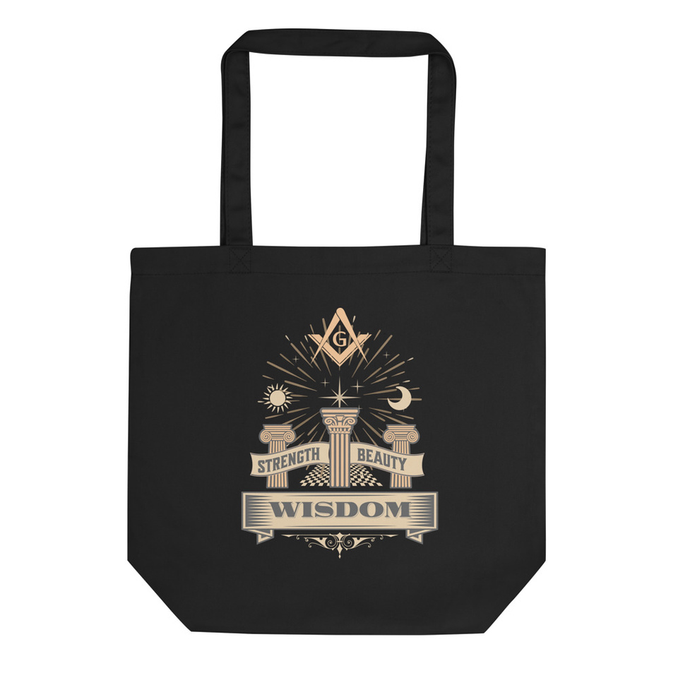 Masonic pillars Eco Tote Bag