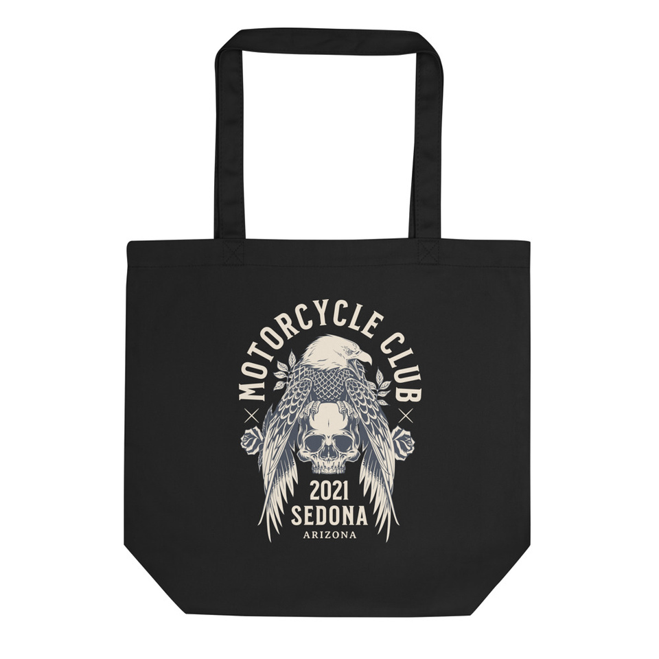 Motorcycle Club - Skull and Eagle Eco Tote Bag
